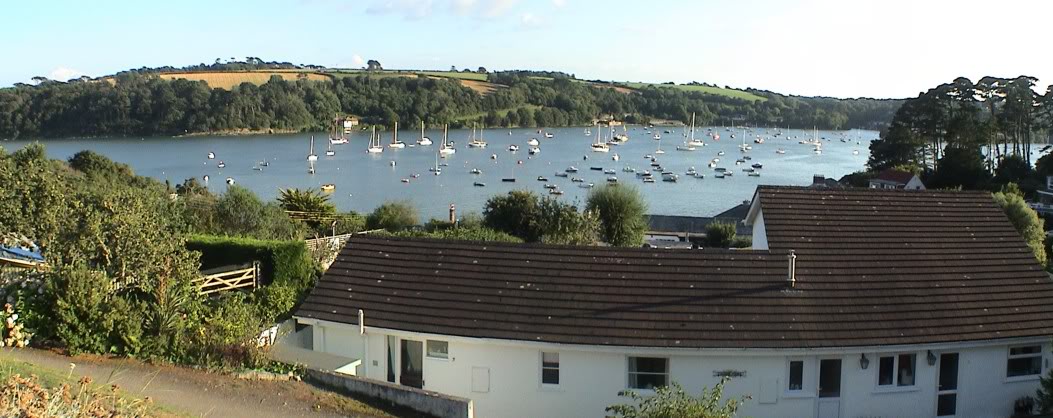 Helford Passage - Helford River and houses from the car park (c) Martin Imber